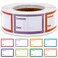 500 PCS Removable Freezer Labels, Food Date Labels Freezer Labels, Jam and Jelly Jar Blank Labels, Waterproof Oil Resistant Canning Labels Multicolor Easy-to-distinguish Freezer Paper Labels