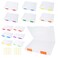 12 Pcs Clear A4 A5 File Box Document Plastic Storage Box with 48 Labels File Holder Organizer Paper Plastic Case Magazine Protector with Buckle Office School Supplies