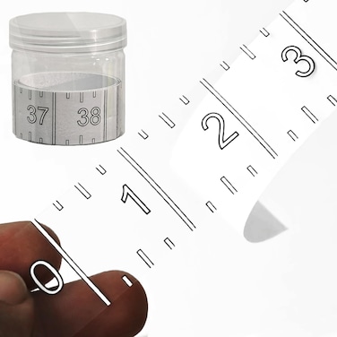 38" Boat Ruler Fish Measuring Sticker - Transparent Waterproof Decal Tape Measure - Clear Discreet Adhesive for Boat, Kayak, Net, Gaff, Table - 38 in Fish Rulers (rc01, S)