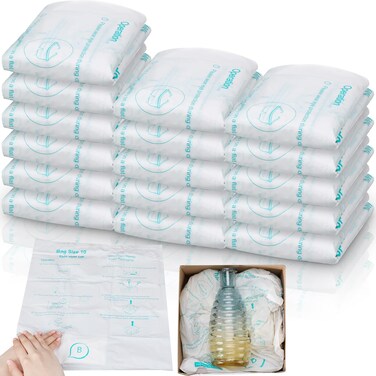 Innconee 16 Pack Foam Bag for Shipping Foam Expanding Foam Packaging Bags, Handy Packing and Shipping Bag, Instant Pack Quick Expanding Foam Packaging Bags for Packing Mailing Shipping(16x 14inches)