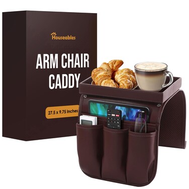 Armchair Caddy, Recliner Accessories, Armrest Organizer, Sofa Caddy, Arm Chair Caddy, Recliner Arm Caddy, Recliner Caddy, Couch Arm Organizer, Recliner Chair Accessories, Couch Remote Holder, Brown