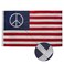 AZCOVER Peace Flag, 3x5 Ft American Peace Flag, USA Peace Flag for Outdoor with Embroidered Sign and Double Stitched Sewn Stripes, Heavy Duty Polyester US Peace Flag
