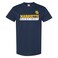UGP Campus Apparel AS35 - Marquette Golden Eagles Basketball Slant T Shirt - X-Large - Navy