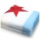VSVO - Chicago Flag   2x3 feet   300D Nylon US Chicago City Flags &ndash; Embroidered Stars, Sewn Stripes, Brass Grommets, Vibrant Colors, Indoor/Outdoor