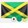 Double Sided Jamaica Flag 3x5 Outdoor Made In USA Jamaican Flags ，Heavy Duty 210D Nylon, Sewn Stripes, Stronger Brass Grommets,4 Stitched Hemming, Perfect for Outside