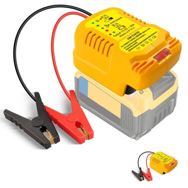 Car Jump Starters Adapter for DeWalt 20V,Heavy Duty Automotive Booster Cables, with 11AWG Jump kit Cable for Jump Starting Car Using Tool Battery(Battery Not Included)