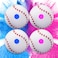 ARELUX Gender Reveal Baseball Color Powder Exploding Ball Kit 4 Baseballs Full Powder Great Smoke for Baby Boys Girls Gender Reveal Party for Baseball Theme