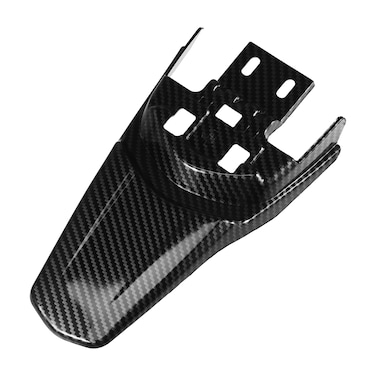 ACROPIX Motorcycle Rear Tail Mud Guard Fender Dirt Bike Pit Mudguard Modified Mud Flap Protector Carbon Fiber Pattern Black Fit for Electric Bike - Pack of 1
