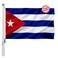 Cuban Flag 3x5 Outdoor Double Sided- Heavy Duty Cuba Flags for wall with 2 Brass Grommets 4 Rows Stitched Cuban Decorations for Parties