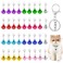 YUXIANLB 18Pcs Cat Dog Collar Bells, Loud Bell for Cat Collar, Pet Bell Collar Charms with Loud Crisp Sound, Pet Tracker Bells, Keychain Hanging Lobster Buckle Bell