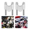 Wsays 7/8" Handlebar Risers 30mm Height Mount Clamp Kit Silver Compatible with Kawasaki KLR650 Fit Honda Fit Yamaha Fit Suzuki Fit ATV Dirt Bike Motorcycle