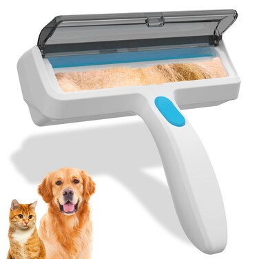 Pet Hair Remover Roller - Lint Roller for Pet Hair, Reusable Cat &amp; Dog Hair Remover for Furniture, Couch, Bed, Car Seat, Carpet (White)