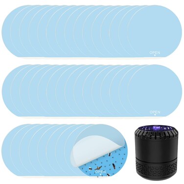 TINDTOP 40 Pack 3.4&rdquo; Replacement Refills for DynaTrap DT152, Indoor Glue Boards Refill Sticky Cards Compatible with DynaTrap DT152, for Katchy Duo and Other Models