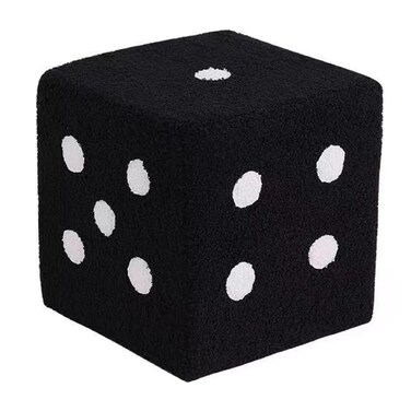 Shoes Stool Footstool Dice Design Soft Comfortable Living Room,Dice Stool Soft Small Foot Stool Foor Dice Footstool Dice Chair Cube Dice Shoe Stool Foor Dice(20x20x20cm)
