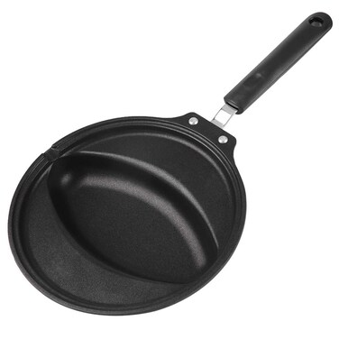 Alvinlite Non Stick Omelette Maker, Aluminum Egg Frying Pan Omurice Mold Omelet Rice Making with Black Coating Egg Skillet for Breakfast for Gas Stove Induction 8inch*6inch