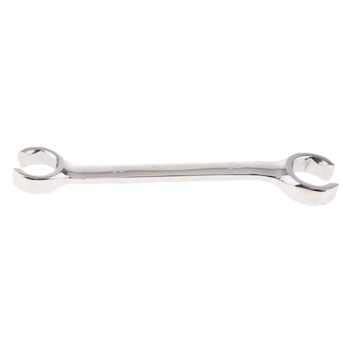 SENRISE Flare Nut Wrench, Brake Pipe Spanner, Offset Fuel Pipe Double Open End Wrench, Chrome Vanadium Steel, Silver, 6mm x 8mm