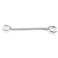 SENRISE Flare Nut Wrench, Brake Pipe Spanner, Offset Fuel Pipe Double Open End Wrench, Chrome Vanadium Steel, Silver, 6mm x 8mm