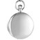 OGLE Waterproof Distorting Mirror Tourbillon Phases Sun Moon Chain Fob Skeleton Automatic Mechanical Pocket Watch (Silver Black)
