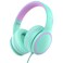 RORSOU R10 On-Ear Headphones with Microphone &bull; Lightweight Folding Stereo Bass Headphones &bull; with 1.5M No-Tangle Cord &bull; Portable Wired Headphones &bull; for Smartphone Tablet Computer &bull; Green