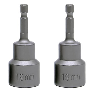 Leveling Scissor rv-Jacks Socket Drill Adapter With 1/4 Quick Connect Hex Shank Tools, Works With All 3/4 or 19mm Hex Drive Jacks,Power Nut Driver Bit Set 2 Pieces CQSPMOTO