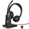 JIAMQISHI Wireless Headset with AI Noise Cancelling Microphone Bluetooth Headset - Bluetooth V5.2 Headphones with USB Dongle, Charging Base &amp; Mic Mute for Computer/Laptop/PC/iPhone/Android/Cell Phones