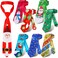 Syhood 8 Pieces Christmas Ties Novelty Holiday Printed Festive Santa Snowman Neckties for Men Christmas Party Costume