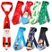 Syhood 8 Pieces Christmas Ties Novelty Holiday Printed Festive Santa Snowman Neckties for Men Christmas Party Costume
