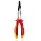 WISEPRO 8 Inch 1000V Insulated Long Nose Pliers, Insulated Long Nose Side-Cutting Pliers with Straight/Bent Jaw for Electricians