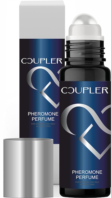 COUPLER - Pheromones Perfumes for Men - Perfume Rollon 10ml - Pheromone Cologne for Men - Premium Fragrance Long Lasting Scent - Feromonas para Hombres