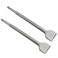 LDEXIN 2Pcs 1.57 Inch Wide Flat Chisel with SDS Plus Shank, Scaling Chisel for Concrete Masonry Stone, 10 Inch (250mm) Long