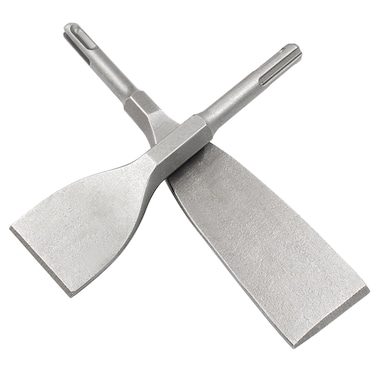 LDEXIN SDS Plus 1.57 Inch Wide Flat Tile Chisel &amp; 1.57 Inch Flat Chisel, Scaling Chisel for Concrete Masonry Stone, 5.9 Inch (150mm) Long