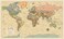 Laminated World Map Poster - Map of the World Chart [Yellow]