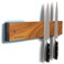 Gourmetop Magnetic Knife Holder for Wall 12", Knife Magnetic Strip No Drilling, Acacia Wood Magnetic Knife Holder for Refrigerator, Strong Knife Magnet&amp;Knife Rack for Kitchen Utensil Organizer