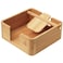 Natural Acacia Napkin Holder for Table, Napkin Dispenser, Decorative Beverage Napkin Holder for Kitchen, Home,Bar (Acacia)