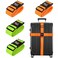 4 Pack Luggage Straps for Suitcases Travel Belt