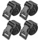 MAGARROW 1.5" 3.8cm Wide Utility Straps with Buckle Adjustable, 4-Pack (38-inches Long)