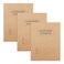 suituts 3 Pack Carbonless Chemistry Lab Notebook, 8.5X11 Inch Student Lab notebook with Duplicate/Numbered/Grid Pages, 25 Sets of Pages, Total 75 Sets (Kraft)