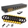 eKL VGA KVM Switch 8 Port in 2 Out Switcher 8x2 Supports Basic Keyboard and Mouse Audio USB 2.0 Devices Sharing 8 Computers