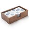Guest Towel Napkin Holder, Wood Napkin Holder for Table, Flat Napkin Holder, Disposable Hand Towel Tray, Wooden Napkin Basket Tray for Kitchen Bathroom (9.5 x 5.5 x 2.5 inch)