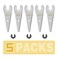 5pcs Tapered Sealant Cutting Blade, Oscillating Tool Caulk Removal Blade to Remove Paint Caulk Adhesive Sealant