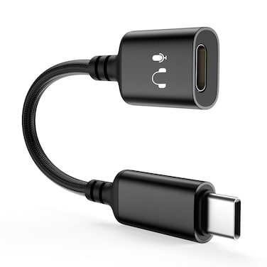 TechMatte USB C to Lightning Audio Jack Headphone Adapter for iPhone 16/15 Series, iPad Pro 3/4/5/6th, iPad Air 4/5/6th, iPad Mini 6, Hi-Fi Audio Quality [Not for Charging and Wireless Microphone]