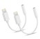 (Apple MFi Certified) 2 Pack Lightning to 3.5 mm Headphone Jack Adapter for iPhone,iPhone Headphone Adapter Converter Dongle Audio Cable Compatible with iPhone 14 13 12 11 X XS 8 7 Support All iOS