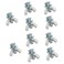 Pro Bamboo Kitchen 10pcs Screw Bolts with Wing Nut Zinc Plated Carbon Steel Mounting Hardware Fitting Fastenings 1/4"-20 Hand Tighten Wing Nuts, 1/4"-20 x 5/8" Phillips Head Screw Bolt with Washers