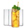 LUXU Drinking Glasses 15.5 oz, Thin Highball Glasses Set of 4,Elegant Bar Glassware For Water, Juice, Beer, Drinks, and Cocktails and Mixed Drinks,Lead-Free Pint Glasses,Glass Drink Tumblers