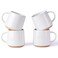 GBHOME Ceramic Coffee Mugs Set of 4, 17oz Handmade Ceramic Coffee Mugs Set with Terracotta Underside for Latte/Tea/Beer/Hot Cocoa, Dishwasher &amp; Microwave Safe