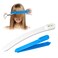 TagRecove Professional Hair Styling Tools: DIY Layering and Trimming Kit with Clips, Guide for Bangs, Layers, Split Ends - Blue