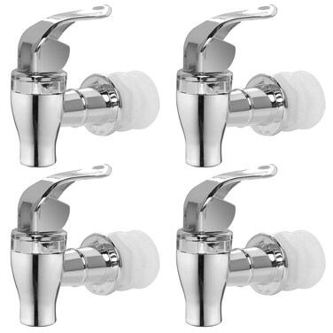 Spigot for Beverage Dispenser, 4 Pack Drink Dispenser Spigot Replacement Parts Beverage Dispenser Spout Drink Spigot Iced Drink Water Dispenser Faucet