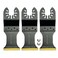 6OX Oscillating Saw Blades Metal Cutting, Carbide Quick Release Multitool Blades for Hard Material Metal Nails Bolts Screws, 3-Pack