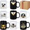 Maxdot 8 Pcs Winter Coffee Mugs 12 oz Christmas Coffee Mugs Set with Handle Ceramic Matching Mugs for Home School Office Table Centerpieces House Warming Holiday Party Gift