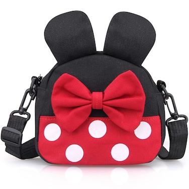 Cute Crossbody Purse for Little Girls Toddler Mini Mouse Travel Crossbody Bag Small Kids Shoulder Handbag Mini Cartoon Cross Body Bag